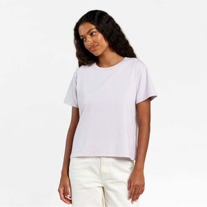 Nuuds Everyday Tee Lilac Short Sleeve T-Shirt Size M